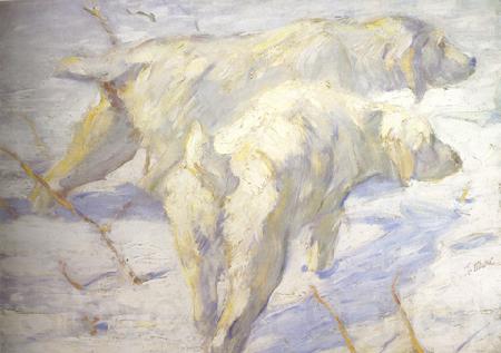 Franz Marc Siberian Sheepdogs (mk34) France oil painting art